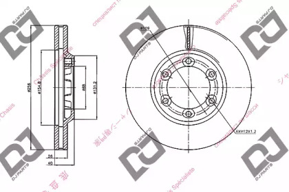 Тормозной диск DJ PARTS BD2094